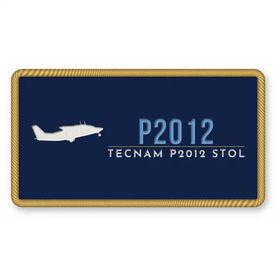 Tecnam P2012 STOL Patches - Rectangle - Navy Sky