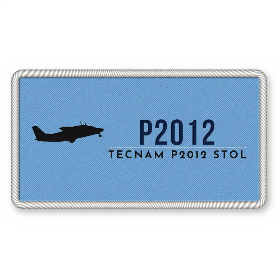 Tecnam P2012 STOL Patches - Rectangle - Sky Navy