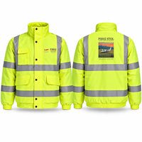 Thumbnail for Tecnam P2012 STOL Reflective Winter Jackets - Poster - Fluorescent Yellow