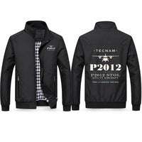 Thumbnail for Tecnam P2012 STOL Stylish Jackets - Stand Collar - Heritage - Black