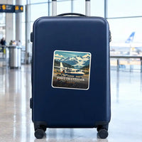 Thumbnail for Tecnam P2012 Traveller - 3D + Name - Square Sticker - Suitcase