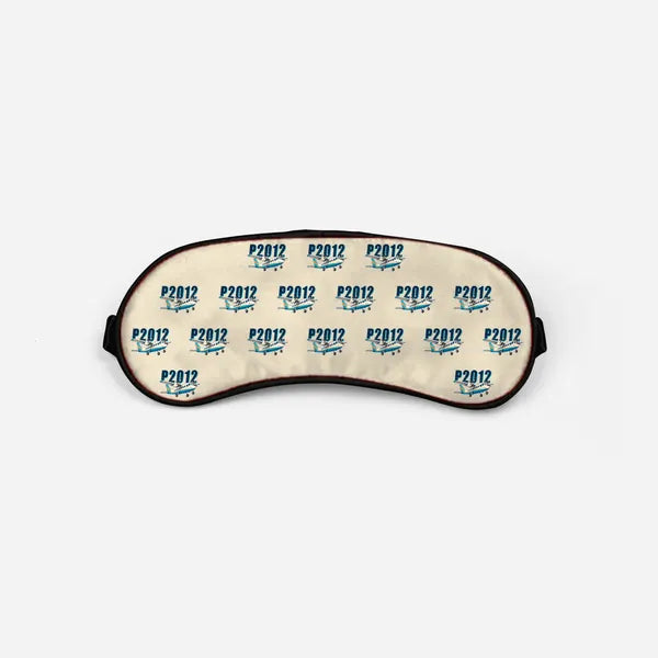 Tecnam P2012 Traveller - Cartoon Pattern - Sleep Mask - Beige