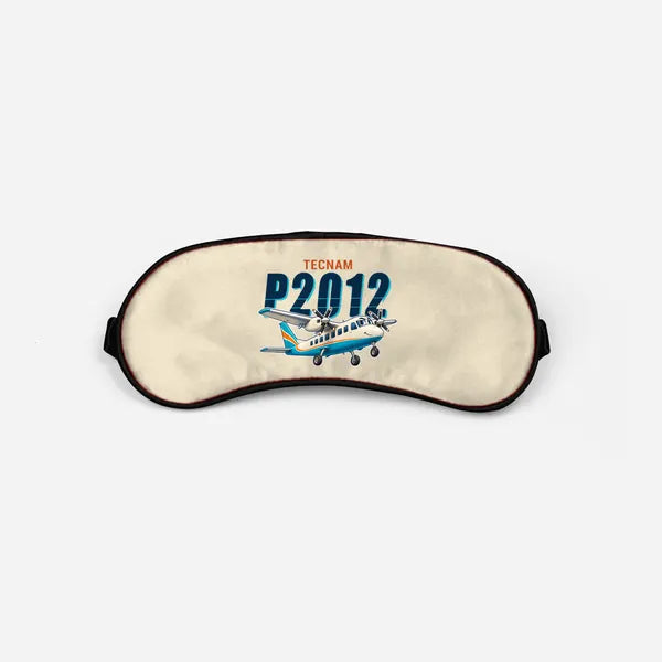 Tecnam P2012 Traveller - Cartoon - Sleep Mask - Beige