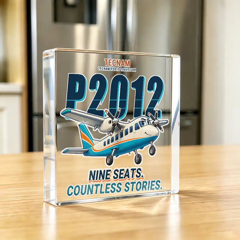 Tecnam P2012 Traveller - Crystal Ornament - Cartoon - Kitchen