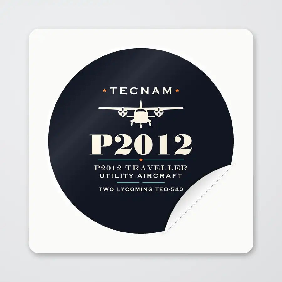 Tecnam P2012 Traveller - Heritage - Circle Sticker - Peel