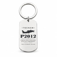 Thumbnail for Tecnam P2012 Traveller - Key Chain - Heritage - Silver