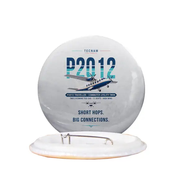 Tecnam P2012 Traveller - Original - Pin - Light Gray