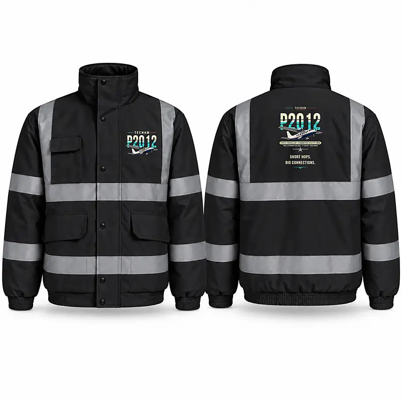 Tecnam P2012 Traveller Reflective Winter Jackets - Original - Black