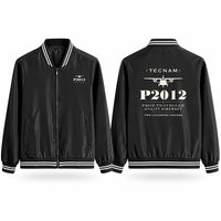 Thumbnail for Tecnam P2012 Traveller Stylish Jackets - Baseball Collar - Heritage - Black
