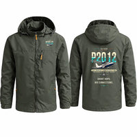 Thumbnail for Tecnam P2012 Traveller Stylish Jackets - Hooded Windbreaker - Original - Olive Green