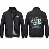 Thumbnail for Tecnam P2012 Traveller Stylish Jackets - Stand Collar - Cartoon - Black