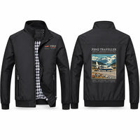 Thumbnail for Tecnam P2012 Traveller Stylish Jackets - Stand Collar - Poster - Black