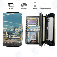Thumbnail for Tecnam P2012 Traveller Leather Wallets - Zip Long Wallet - 3D