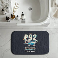 Thumbnail for Tecnam P92 Echo MkII - Cartoon + Name - Bath Mat