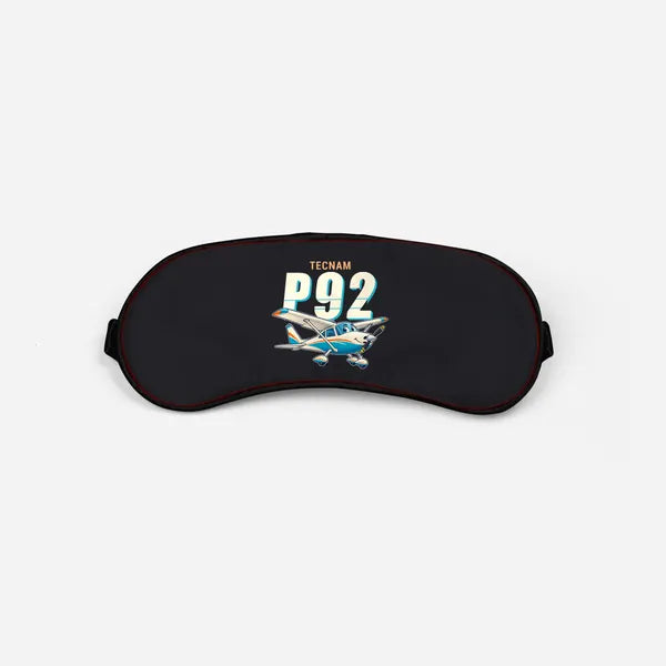 Tecnam P92 Echo MkII - Cartoon - Sleep Mask - Black