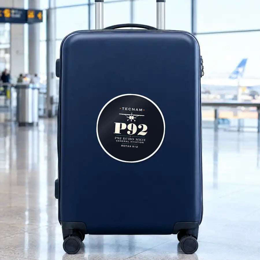 Tecnam P92 Echo MkII - Heritage - Circle Sticker - Suitcase