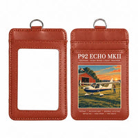 Thumbnail for Tecnam P92 Echo MkII - Poster - ID Card Holder - Light Brown