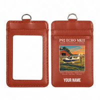 Thumbnail for Tecnam P92 Echo MkII - Poster - ID Card Holder - Light Brown + Name