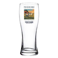 Thumbnail for Tecnam P92 Echo MkII - Poster + Name - Pilsner Beer Glass