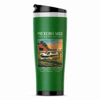 Thumbnail for Tecnam P92 Echo MkII - Poster - Stainless Steel (No Holder) - Green