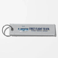 Thumbnail for Tecnam P-Mentor Aviator Key Chains - Light Gray