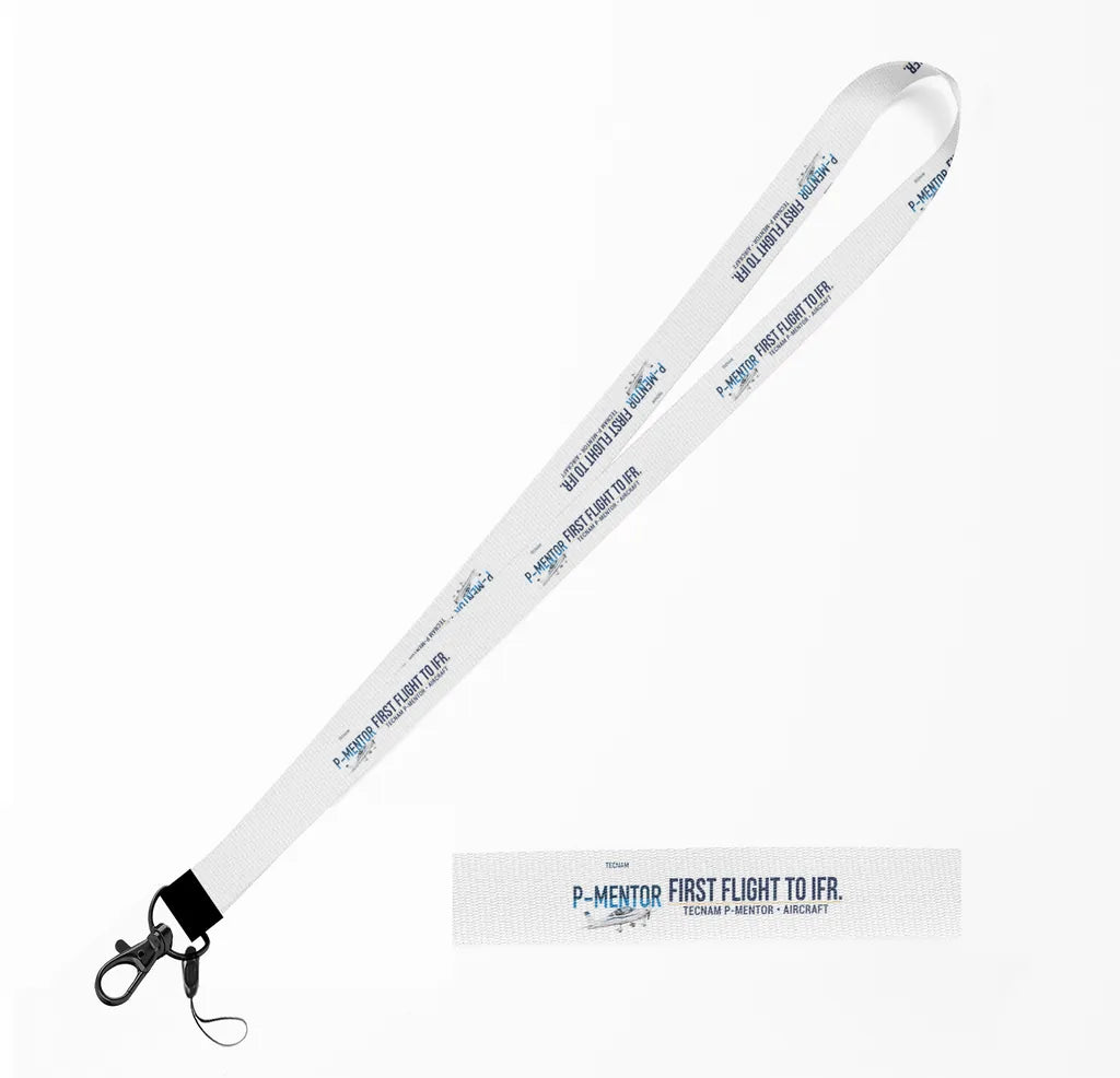 Tecnam P-Mentor lanyard - white