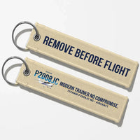 Thumbnail for Tecnam P2008JC NG Aviator Key Chains - Beige - Remove Before Flight