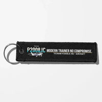 Thumbnail for Tecnam P2008JC NG Aviator Key Chains - Black