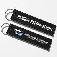 Thumbnail for Tecnam P2008JC NG Aviator Key Chains - Black - Remove Before Flight