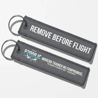 Thumbnail for Tecnam P2008JC NG Aviator Key Chains - Gray - Remove Before Flight