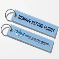 Thumbnail for Tecnam P2008JC NG Aviator Key Chains - Light Blue - Remove Before Flight