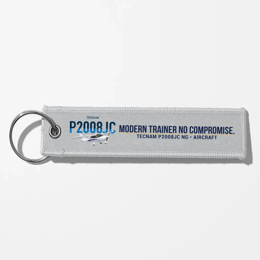 Tecnam P2008JC NG Aviator Key Chains - Light Gray