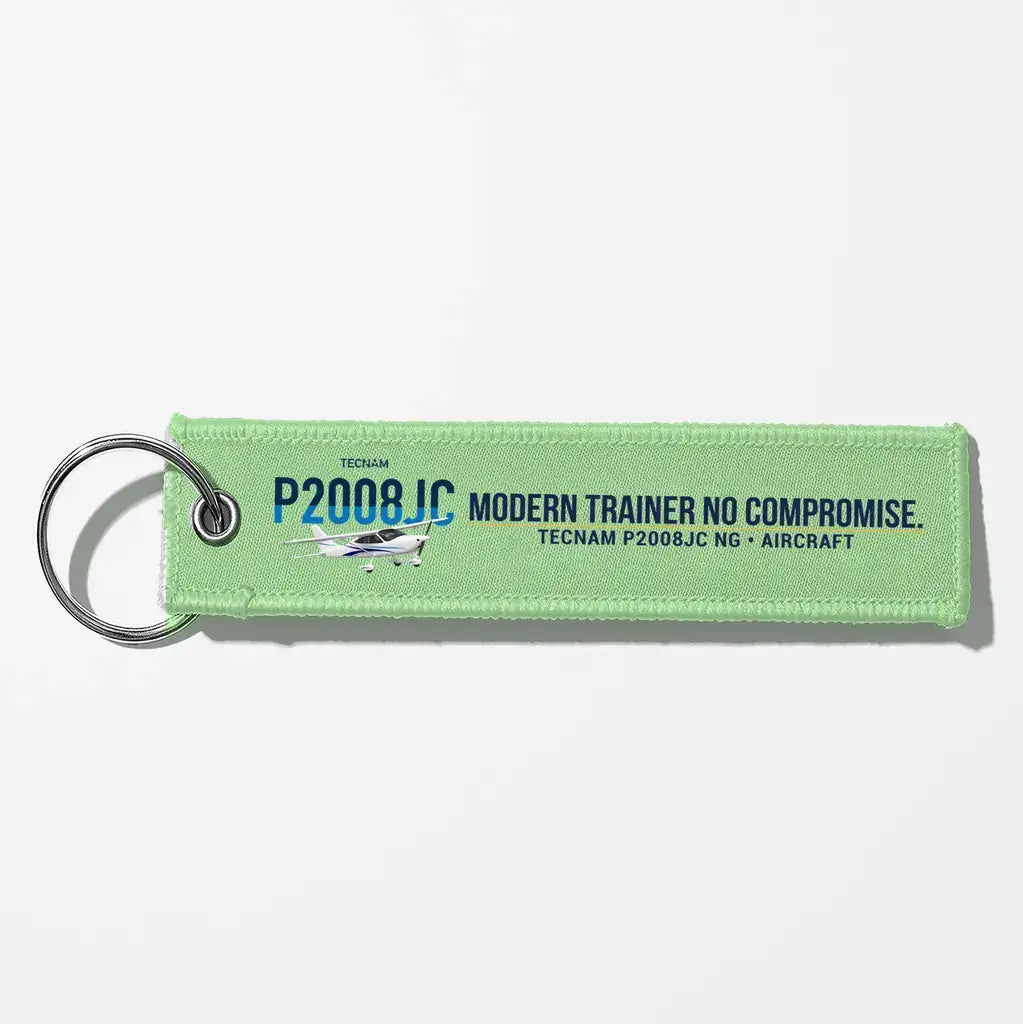Tecnam P2008JC NG Aviator Key Chains - Light Green