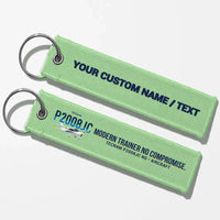 Thumbnail for Tecnam P2008JC NG Aviator Key Chains - Light Green - Personalized