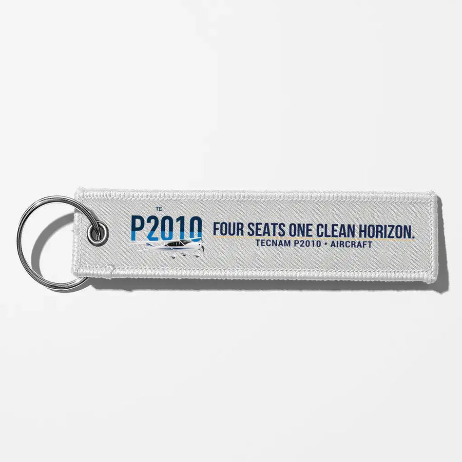 Tecnam P2010 Aviator Key Chains - White