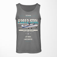 Thumbnail for Tecnam P2012 STOL design on gray tank top