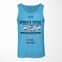 Thumbnail for Tecnam P2012 STOL design on sky blue tank top