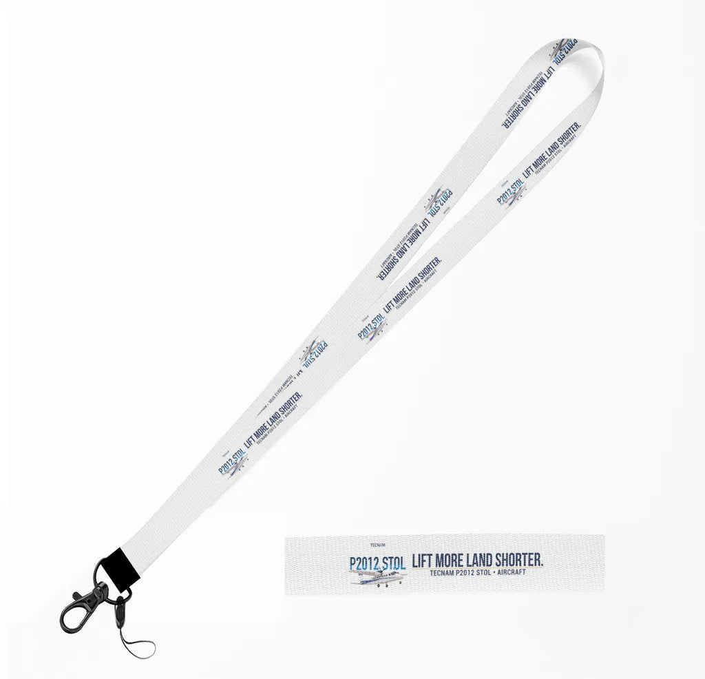 Tecnam P2012 STOL lanyard - white