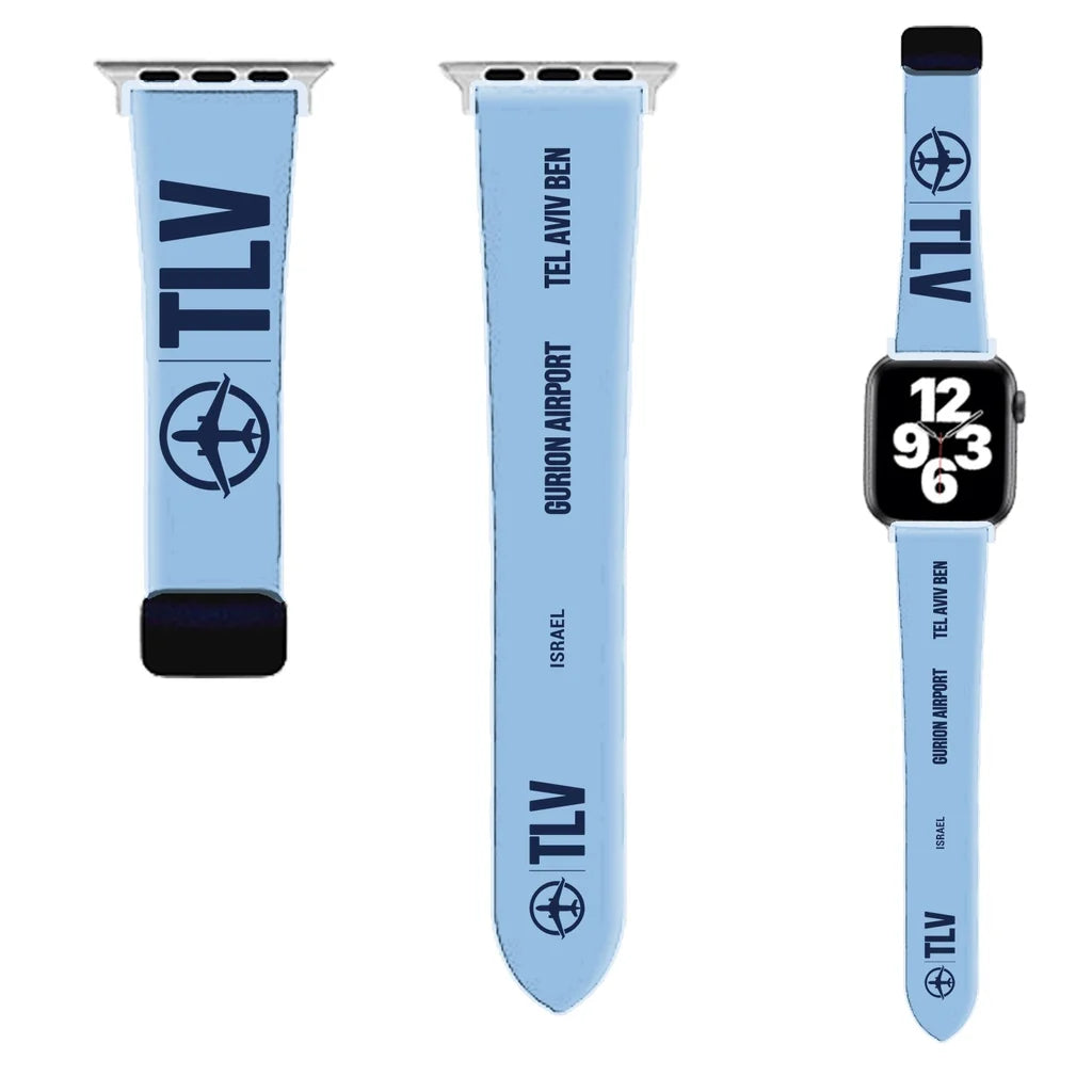 WBV6 | Tel Aviv Ben Gurion Airport TLV | Light Blue (Magnetic Band)