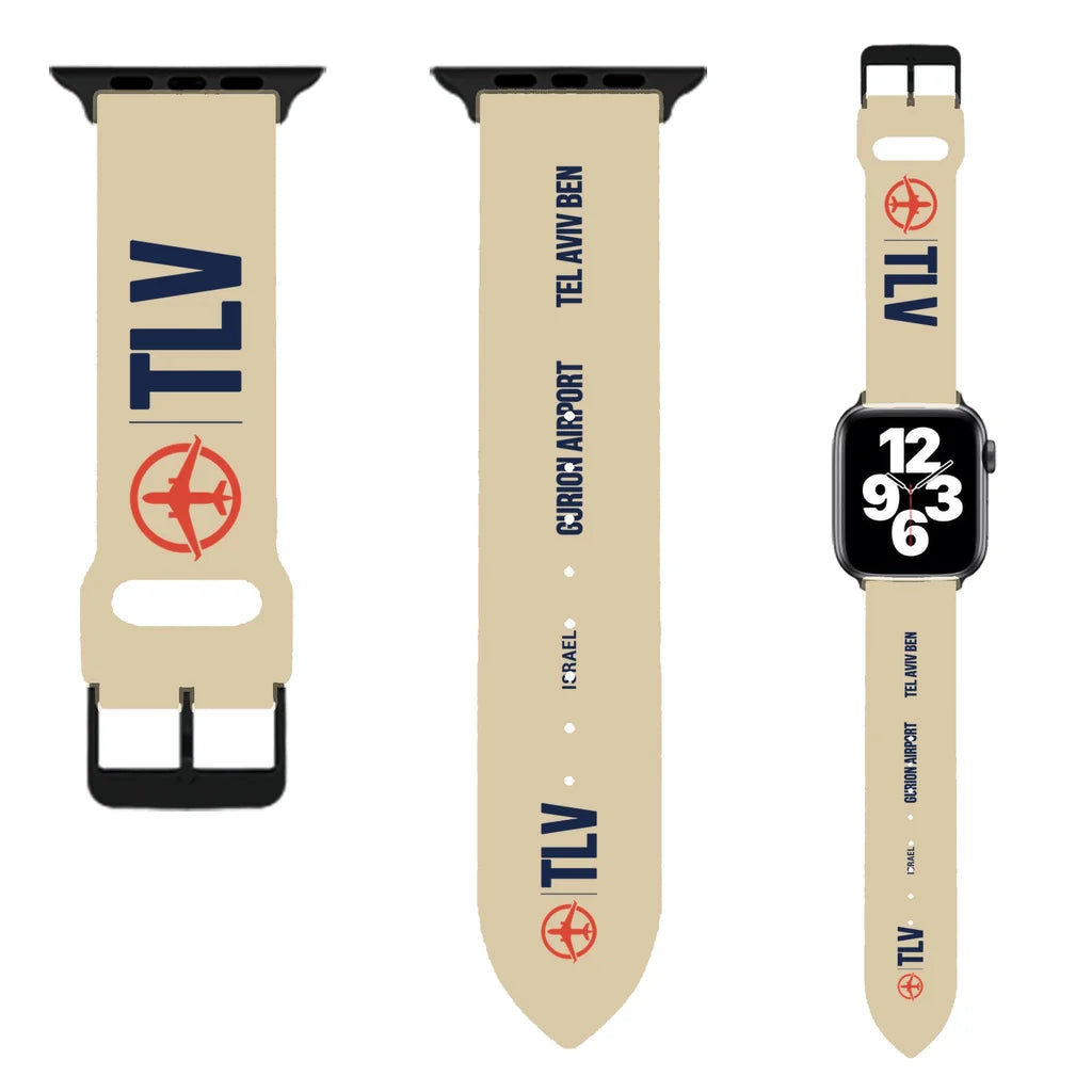 WBV6 | Tel Aviv Ben Gurion Airport TLV | Beige (Metal Buckle)