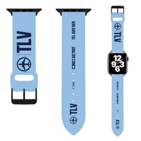 Thumbnail for WBV6 | Tel Aviv Ben Gurion Airport TLV | Light Blue (Metal Buckle)