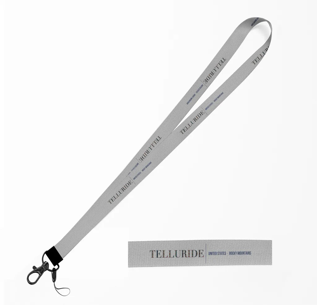 Telluride City Series lanyard - light gray