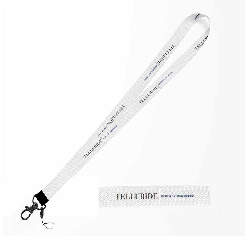 Telluride City Series lanyard - white