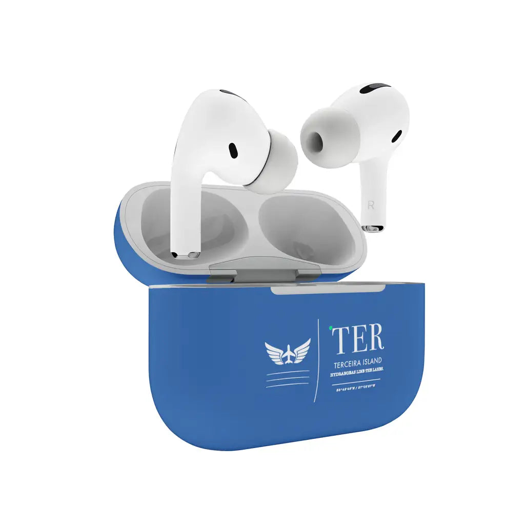 Terceira Lajes Airport (TER) AirPods Pro plastic case - Blue