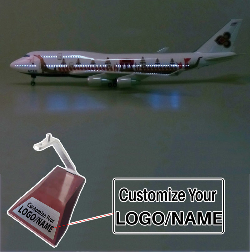 Thai Airways (Dragon Theme) Boeing 747 Airplane Model (1/160 Scale - 47CM)