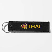 Thumbnail for Thai Airways Crew & Staff Tag Key Chains - Black