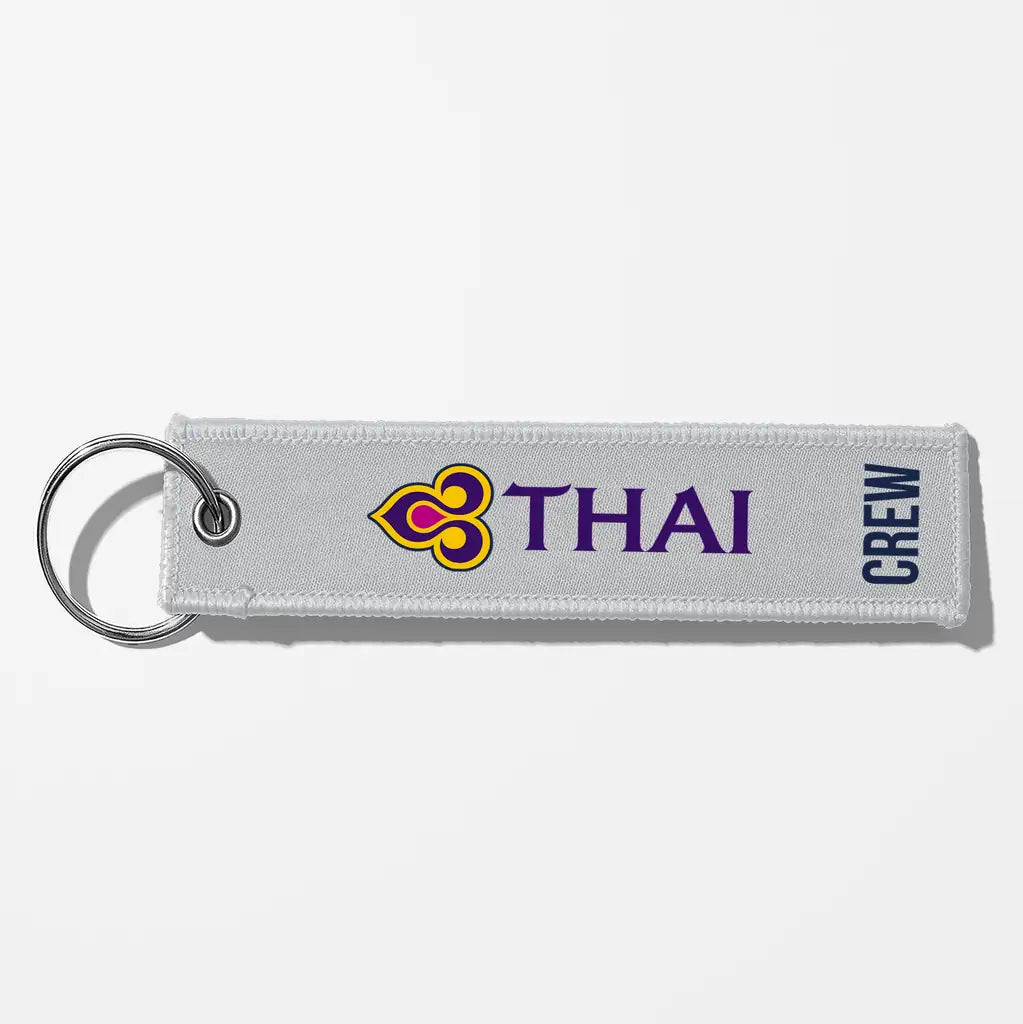 Thai Airways Crew & Staff Tag Key Chains - Light Gray - Crew