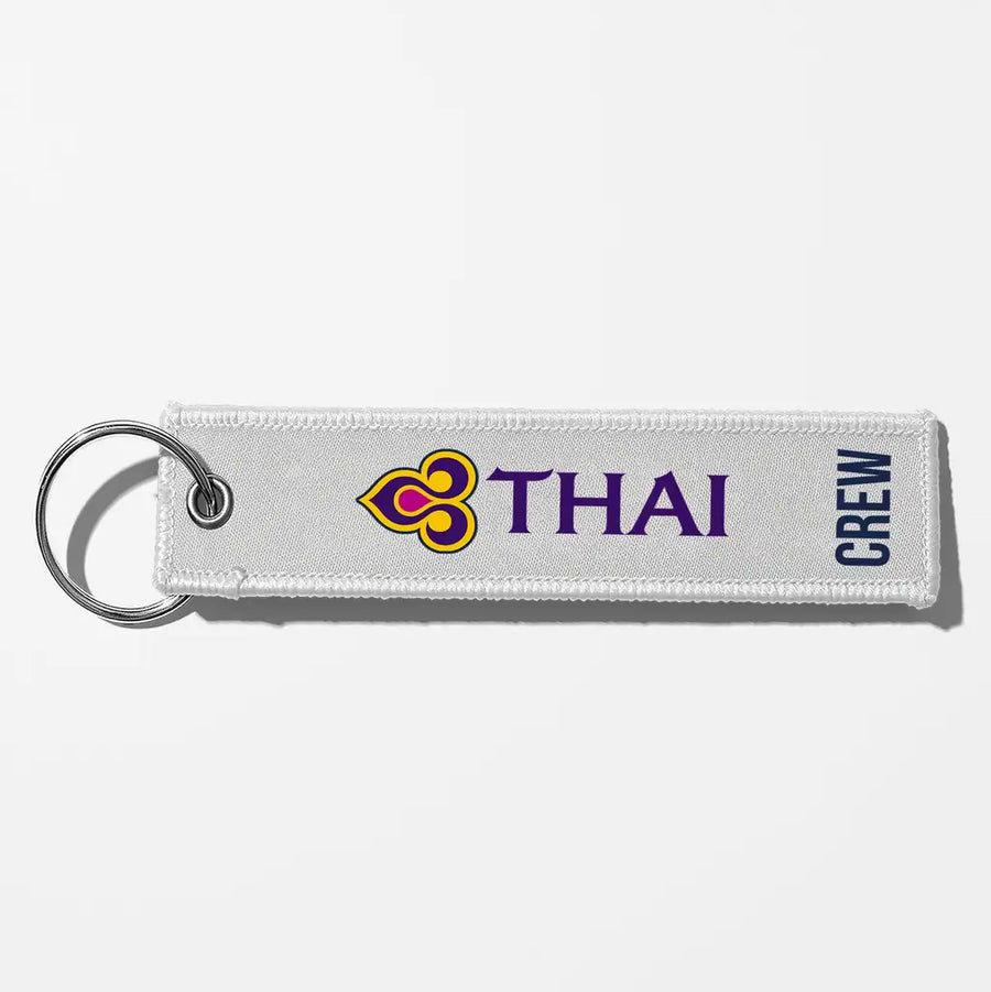 Thai Airways Crew & Staff Tag Key Chains - White - Crew