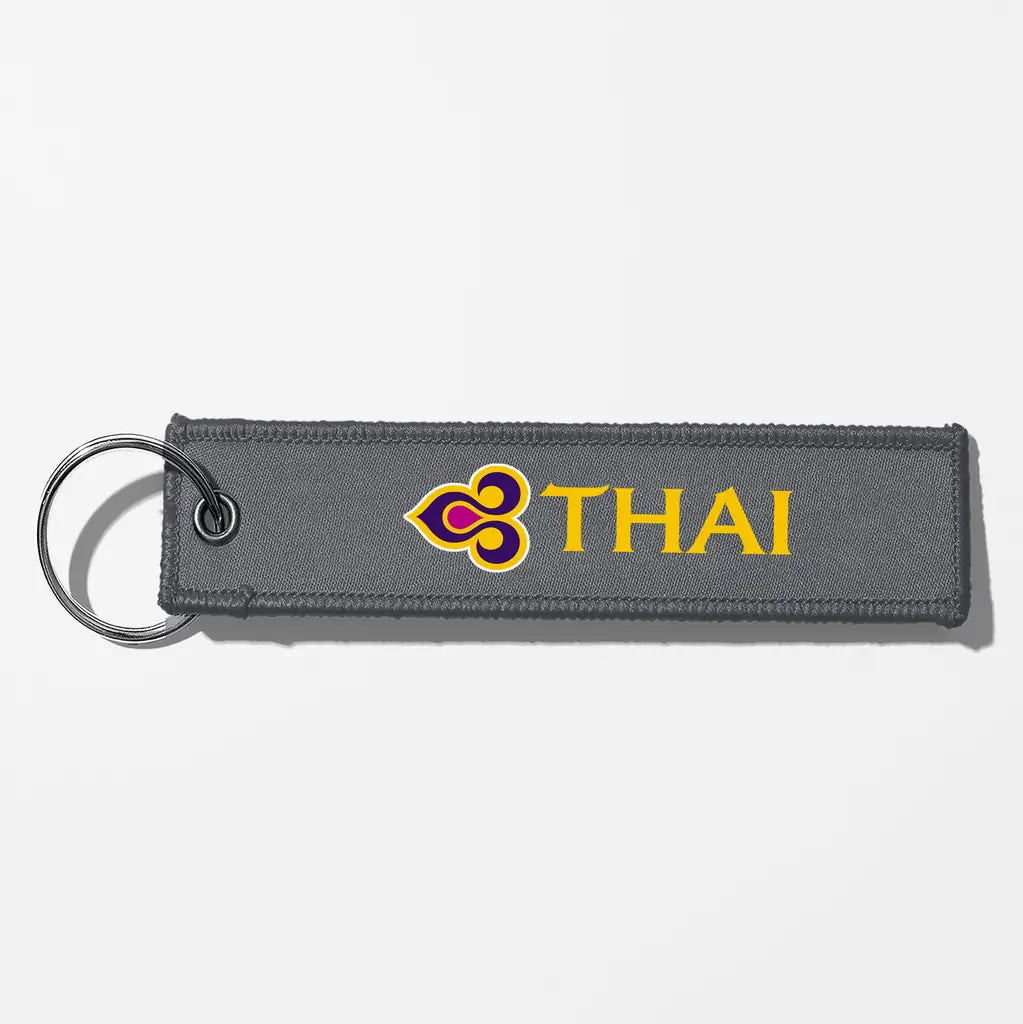 Thai Airways Crew & Staff Tag Key Chains - Gray