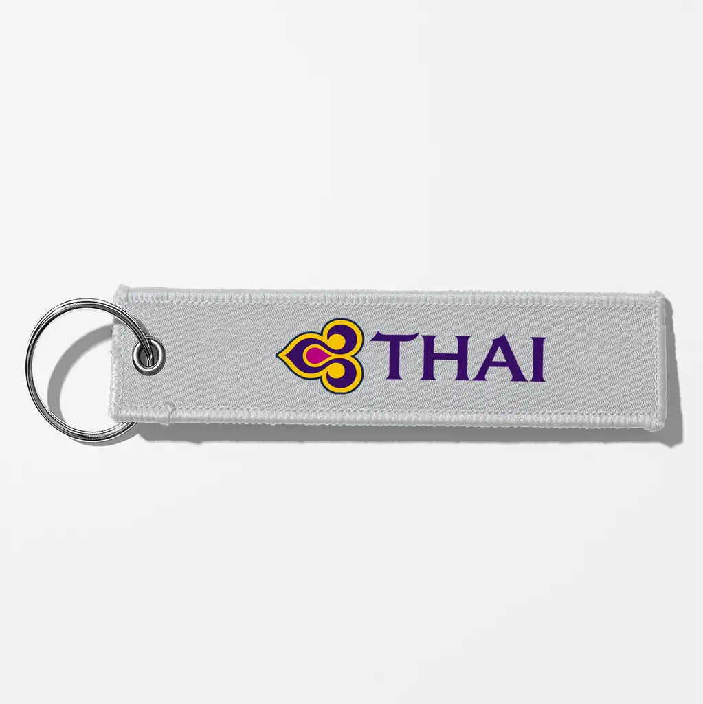 Thai Airways Crew & Staff Tag Key Chains - Light Gray